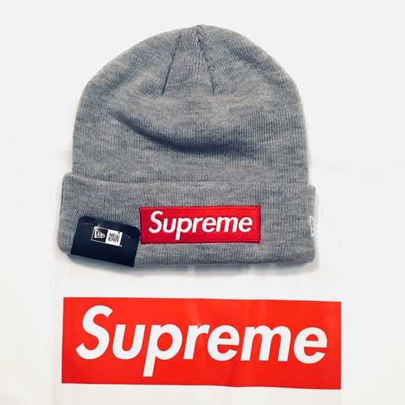 supreme x new era box logo beanie